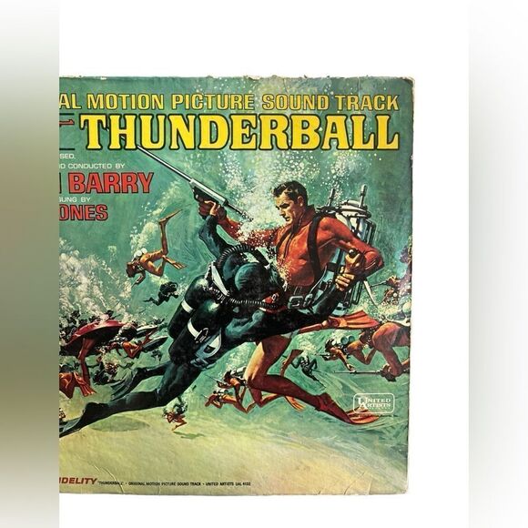 VINTAGE JAMES BOND THUNDERBALL 007 SOUNDTRACK LP VINYL ALBUM JOHN BARRY - Picture 5 of 15